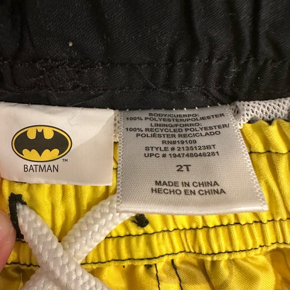 Batman/Wonder Nation toddler boy Swim trunks shorts (B7) - Picture 2 of 5